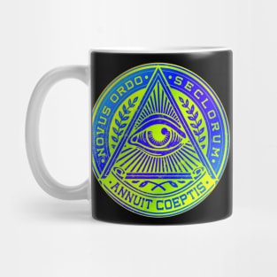 Retro New World Order Symbol Mug